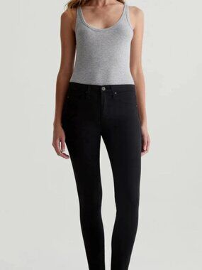 AG Adriano Goldschmied "The Legging" Super Skinny Fit, Black, Size 26